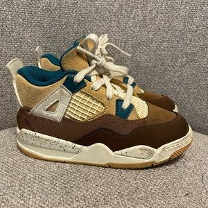 NIKE- Air Jordan 4 Retro TD 'Cacao Wow' toddler size 9